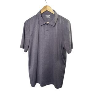 32 Degrees Cool Purple Stripe Short Sleeve Polo Shirt Men's Size Large